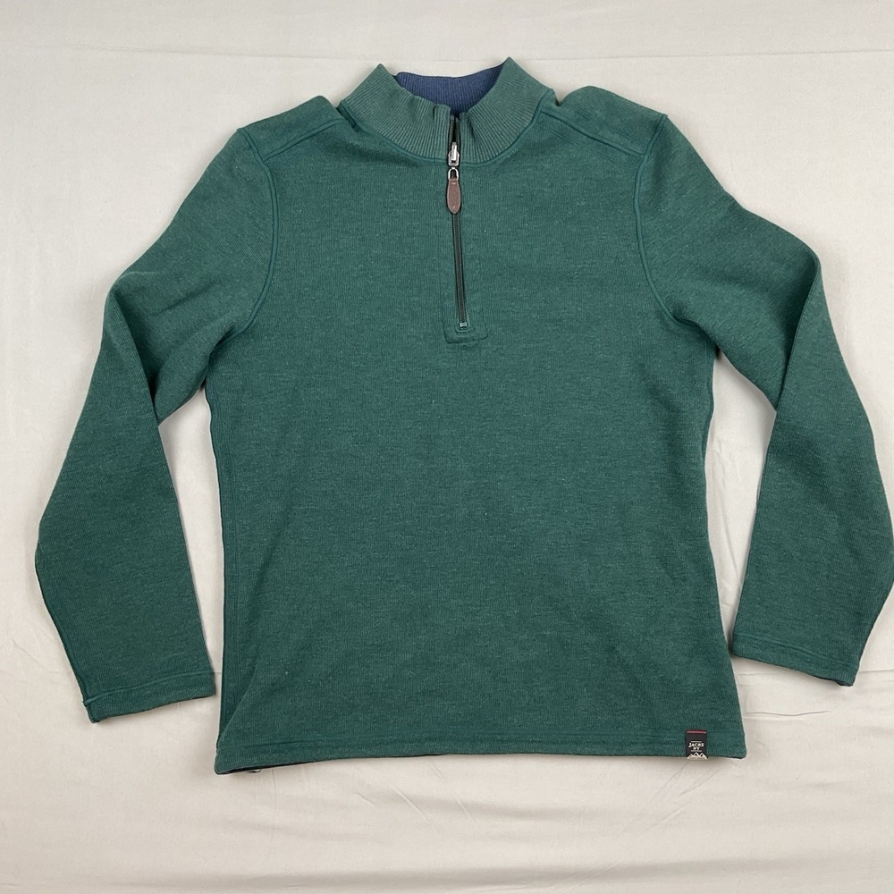 Jachs NY Reversible‎ Quarter Zip Pullover Minimalist Rugged Fall Coastal Core